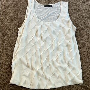 Apt. 9 White Textured Tank Top